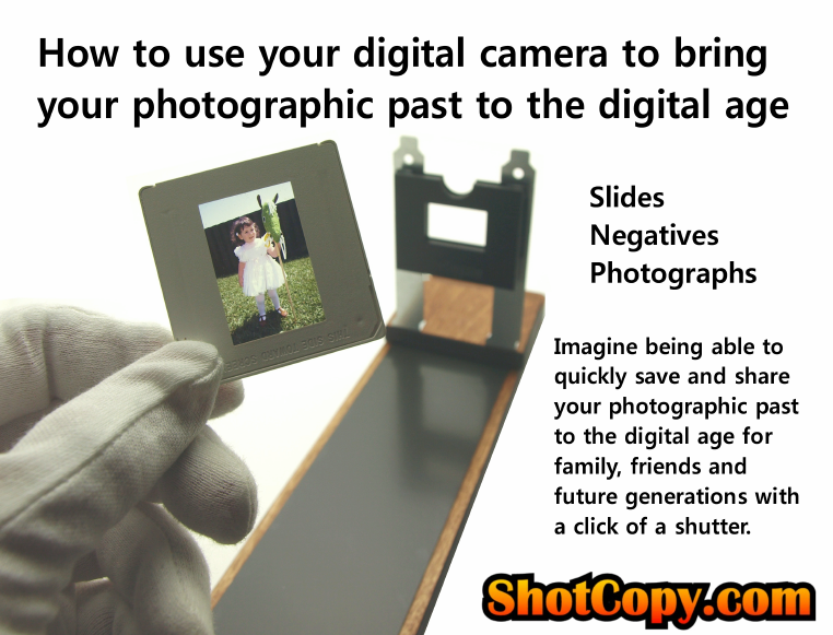 How use digital camera to copy scan convert slides negatives photographs to digital images